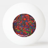 Rode cirkels pingpongbal (Voorkant)