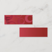 Rode cirkels - Skinny Mini Visitekaartje (Voorkant / Achterkant)