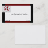 Rode cirkels snijkoppen Logo Visitekaartje (Voorkant / Achterkant)