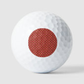 Rode cirkels stippen golfballen (Voorkant)