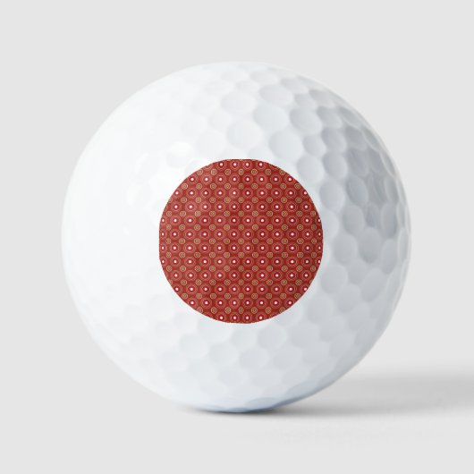 Rode cirkels stippen golfballen (Voorkant)