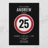 Rode cirkelvormige verkeersbord met aangepaste lee kaart (Voorkant)