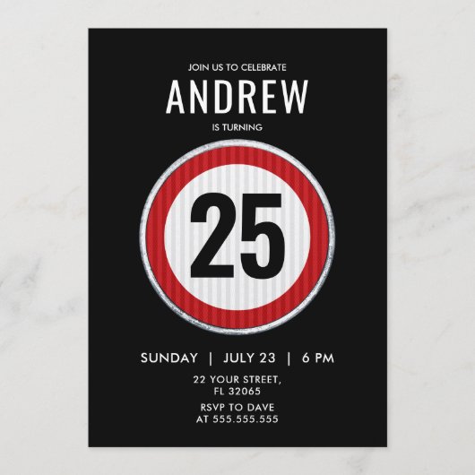 Rode cirkelvormige verkeersbord met aangepaste lee kaart (Voorkant)