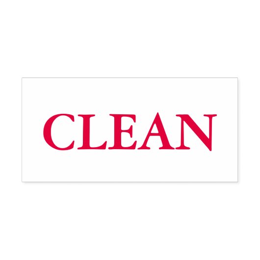 Rode Clean Zelfinktende Stempel (Design)