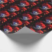 rode clown cadeaupapier (Hoek)