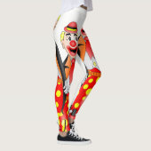 rode clown witte leggings lange tiener (Rechts)