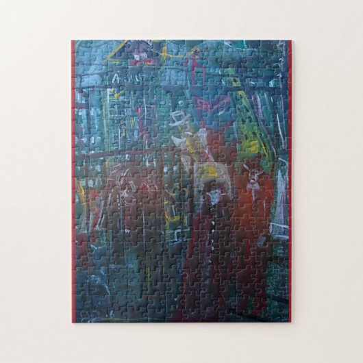 RODE COATS LEGPUZZEL (Verticaal)