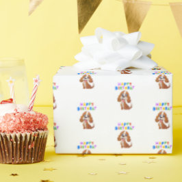 Rode Cocker Spaniel Verjaardag Cadeaupapier