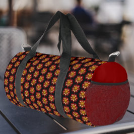 Rode Collarette Dahlia Bloempatroon Plunjezak