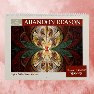 Rode Collectie Abstracte fractals 2025 Kalender