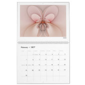 Rode Collectie Abstracte fractals 2026 Kalender (Feb 2027)
