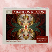 Rode Collectie Abstracte fractals 2026 Kalender