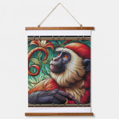 RODE COLOBUS APENTAPIJT HANGEND WANDKLEED (Voorkant)