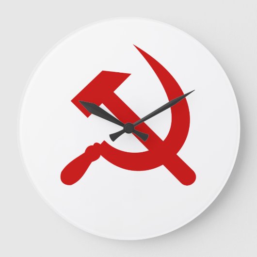 Rode communistische hamer en sikkel grote klok (Voorkant)