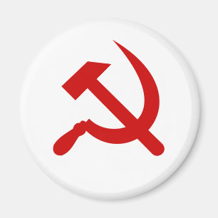 Rode communistische hamer en sikkel magneet