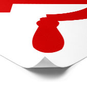 Rode communistische hamer en sikkel poster (Hoek)