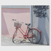 RODE COMMUTER BIKE OP DE WEG CADEAUPAPIER (Vlak)