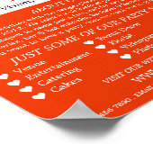 Rode concertmenigte, feest evenementen planner rec poster (Hoek)