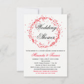 Rode Confetti-3X5Couple's Uitnodiging voor huwelij (Voorkant)