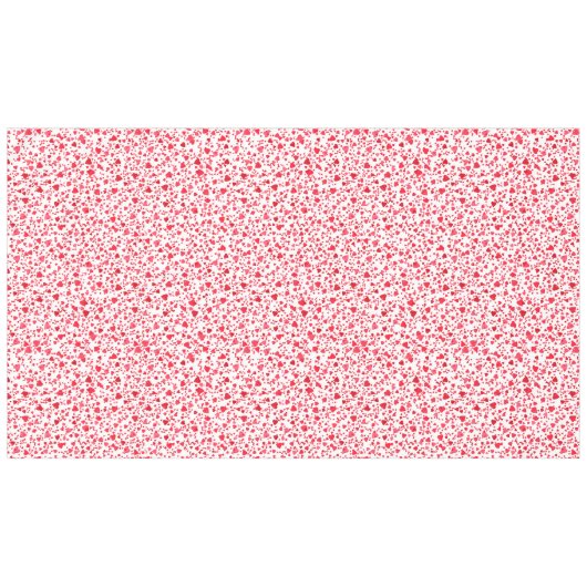 Rode Confetti harten patroon Tafelkleed (Voorkant (Horizontaal))