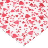 Rode Confetti harten patroon Tafelkleed (Gekanteld)
