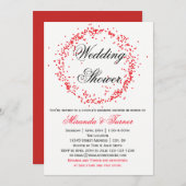 Rode Confetti - Uitnodiging voor weduwen (Voorkant / Achterkant)