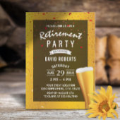 Rode Confetti van de Beer Cheers Retirement Party Kaart