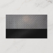 Rode constructie dump vrachtwagen visitekaartje (Achterkant)