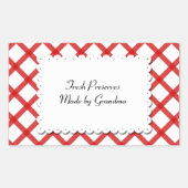 Rode controles Witte Doilie Custom Sticker (Voorkant)