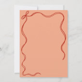 Rode Coquette Pizza Party Kids Verjaardag Kaart (Achterkant)