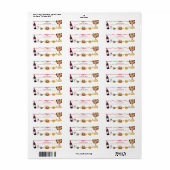 Rode Coquette Strik Das is Amore Etiket (Full Sheet)