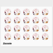 Rode Coquette Strikje That's Amore Ronde Sticker (Vel)