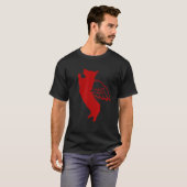 Rode Corgi Hond Engel T-shirt (Voorkant volledig)