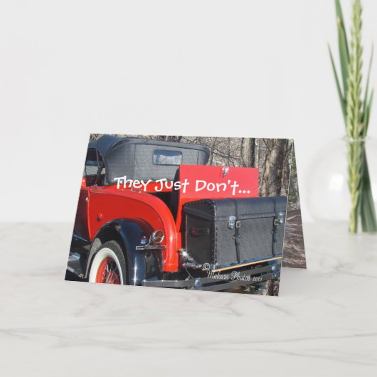 rode coupé 1- Pas elke gelegenheid aan Kaart (Voorkant)