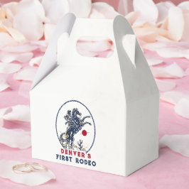  rode cowboy eerste rodeo verjaardag bedankdoosjes