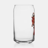 rode cowgirl met strik blikvorm glas (Rechts)