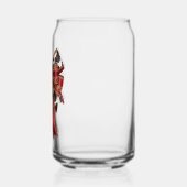 rode cowgirl met strik blikvorm glas (Links)