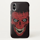 Rode Crackhead Schedel Case-Mate iPhone Case (Achterkant)