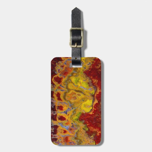Rode Crayola Jasper Bagagelabel (Voorkant verticaal)
