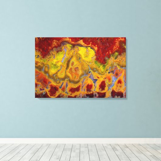 Rode Crayola Jasper Canvas Afdruk (Insitu (Houten vloer))