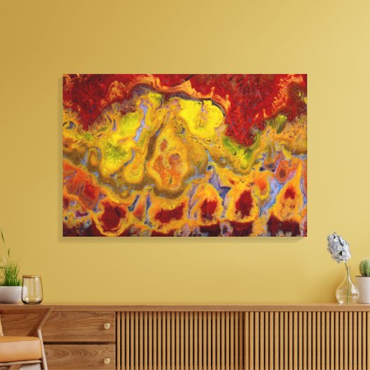 Rode Crayola Jasper Canvas Afdruk (Insitu (Woonkamer))