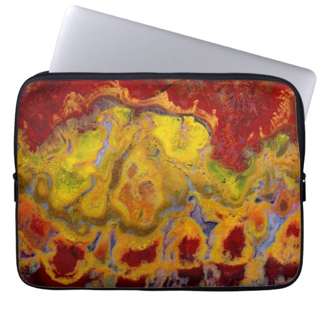 Rode Crayola Jasper Laptop Sleeve (Voorkant)