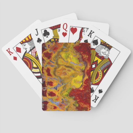 Rode Crayola Jasper Pokerkaarten (Achterkant)