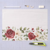 Rode Cream Rozen Gouden Bruiloft Tissuepapier (Craft)