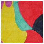 Rode Creaturen Stof (Swatch)