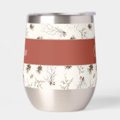 Rode Crème Boho Watercolor Woudland Aangepaste Naa (Links)