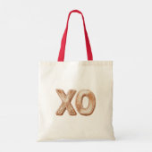 Rode Crème Hart Ballonnen Liefde Vreugde Tote Bag (Achterkant)