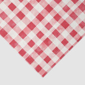 Rode Crème Katerstaart Strepen Verjaardag Tissuepapier (Detail)