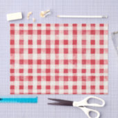 Rode Crème Katerstaart Strepen Verjaardag Tissuepapier (Craft)