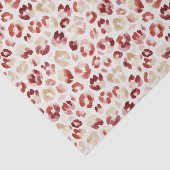 Rode Crème Luipaard Dierenprint Tissuepapier (Detail)